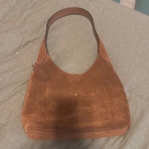 Coach Tan Suede Hobo Bag